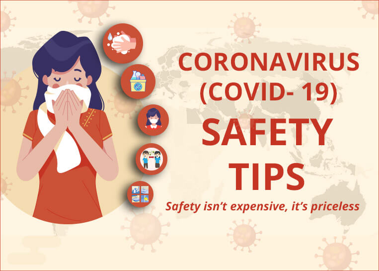 CORONAVIRUS SAFETY TIPS (COVID-19) - Infographics